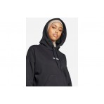 Adidas Performance Linear Fleece Γυναικείο Φούτερ με Κουκούλα Μαύρο