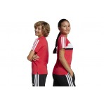 Adidas Performance Seasonal Essentials 3 Stripes Παιδικό Κοντομάνικο T-Shirt Κόκκινο