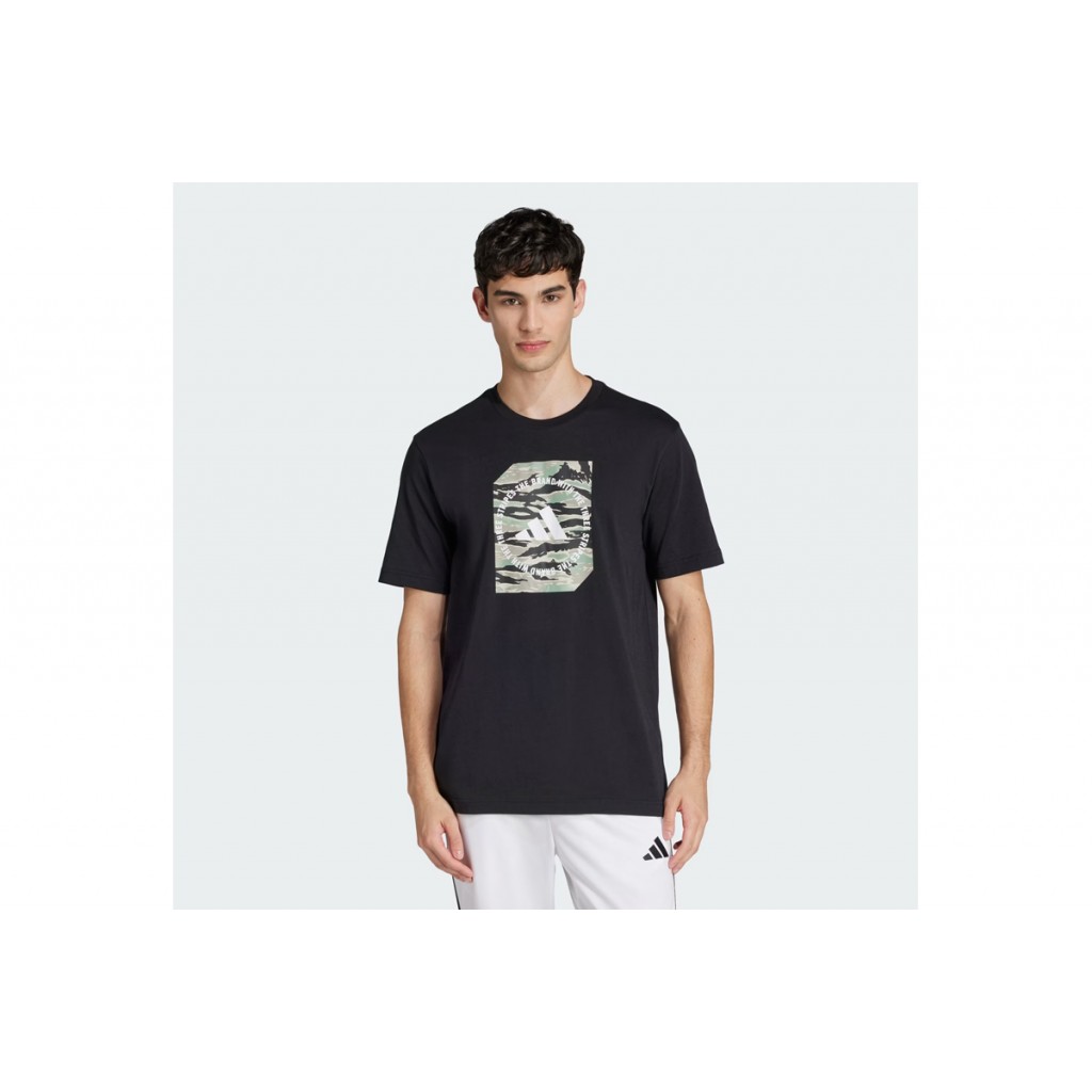 Adidas Performance Camo Shape Graphic Ανδρικό Κοντομάνικο T-Shirt Μαύρο