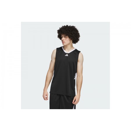 Adidas Performance Basketball Legends Ανδρική Αμάνικη Μπλούζα Μαύρη