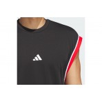 Adidas Performance Basketball All World Ανδρική Αμάνικη Μπλούζα Μαύρη