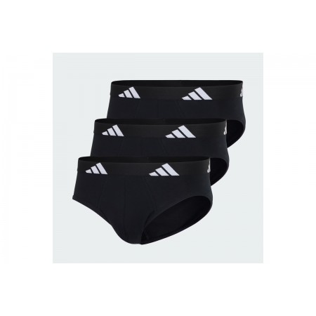 Adidas Performance Active Flex Cotton Ανδρικά Εσώρουχα Σλιπ 3 Τεμάχια