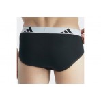 Adidas Performance Active Flex Cotton Ανδρικά Εσώρουχα Σλιπ Μαύρα, Λευκά 3 Τεμάχια