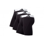 Adidas Performance Active Flex Cotton Ανδρικά Boxer Εσώρουχα Μαύρα, Λευκά 3 Τεμάχια