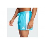 Adidas Performance 3-Stripes 3-Inch Ανδρικό Μαγιό Σορτς Τυρκουάζ