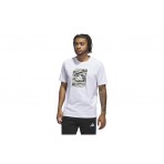 Adidas Performance Camo Shape Graphic Ανδρικό Κοντομάνικο T-Shirt Λευκό