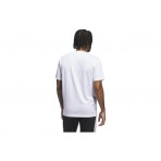 Adidas Performance Camo Shape Graphic Ανδρικό Κοντομάνικο T-Shirt Λευκό