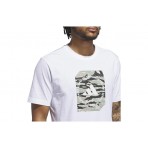 Adidas Performance Camo Shape Graphic Ανδρικό Κοντομάνικο T-Shirt Λευκό