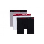 Jordan Flight Ανδρικά Boxer Εσώρουχα Μαύρα, Λευκά, Γκρι 3 Τεμάχια