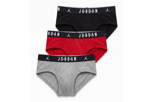 Jordan Flight Cotton Εσώρουχο Σλιπ 3-Τεμάχια (JM0743 H24)
