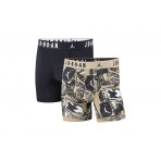 Jordan Flight Cotton Stretch Εσώρουχο Boxer Ανδρικό 2-Τεμάχια (JM0744 J34)