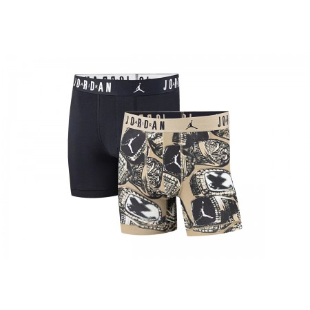 Jordan Flight Cotton Stretch Εσώρουχο Boxer Ανδρικό 2-Τεμάχια 