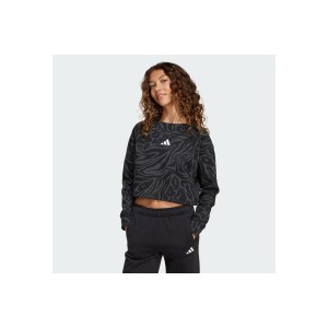 Adidas Performance Future Icons Cropped Μπλούζα Με Λαιμόκοψη (JM1367)