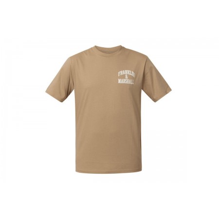 Franklin And Marshall Ανδρικό Κοντομάνικο T-Shirt Μπεζ