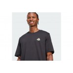 Adidas Mini Pizza Graphic Ανδρικό Κοντομάνικο T-Shirt Μαύρο