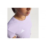 Adidas Adizero Essentials Γυναικείο Κοντομάνικο T-Shirt Λιλά