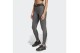 Adidas Performance Hyperglam Rib Γυναικείο Μακρύ Κολάν Ανθρακί, Μαύρο