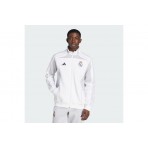 Adidas Real Madrid UBP Ανδρική Βαμβακερή Ζακέτα Λευκή, Γκρι
