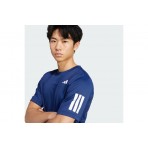 Adidas Performance CLIMACOOL Club Tennis 3-Stripes Ανδρικό Κοντομάνικο T-Shirt Μπλε Σκούρο