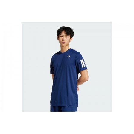 Adidas Performance CLIMACOOL Club Tennis 3-Stripes Ανδρικό Κοντομάνικο T-Shirt Μπλε Σκούρο