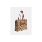 Guess Silvana Τσάντα Shopper (JO866524 LATTE LOGO)