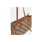 Guess Silvana Τσάντα Shopper (JO866524 LATTE LOGO)