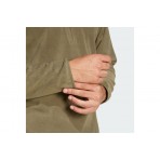 Adidas Multi Essentials Fleece Ανδρική Μπλούζα με Φερμουάρ Λαδί