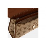 Guess Neda 4G Peony Logo Τσαντάκι Ώμου Μπεζ, Καφέ
