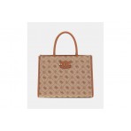 Guess Neda 4G Peony Logo Τσάντα Ωμου - Χειρός Fashion (JP965422 LATTE LOGO)