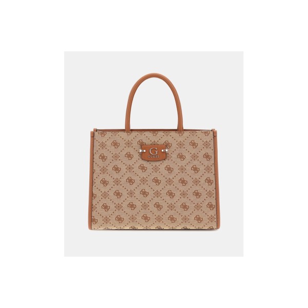 Guess Neda 4G Peony Logo Τσάντα Ωμου - Χειρός Fashion (JP965422 LATTE LOGO)
