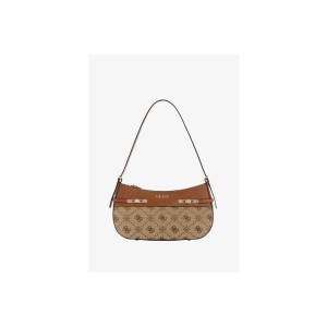 Guess Melinda Logo Τσάντα Ώμου - Χειρός (JP990217 LATTE LOGO)