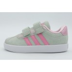 Adidas Performance VL Court 3.0 Βρεφικά Sneakers Γκρι, Ροζ, Λευκά