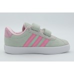 Adidas Performance VL Court 3.0 Βρεφικά Sneakers Γκρι, Ροζ, Λευκά
