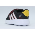 Adidas x Disney Mickey Mouse Grand Court Βρεφικά Sneakers Μαύρα, Λευκά