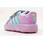 Adidas Disney Frozen Grand Court Βρεφικά Sneakers Λεβάντα, Τυρκουάζ