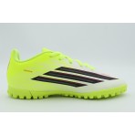 Adidas Performance F50 Club Turf Παιδικά Ποδοσφαιρικά Παπούτσια με Σχάρα Κίτρινο Φλούο, Λευκά, Μαύρα