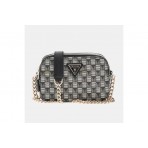 Guess G Wave Geometric-Print Mini Τσαντάκι Χιαστί - Ώμου (JT868114 BLACK LOGO)