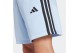 Adidas Performance Essential 3-Stripes French Terry Ανδρική Αθλητική Βερμούδα Γαλάζια, Μαύρη