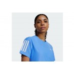 Adidas Own The Run Γυναικείο Κοντομάνικο T-Shirt Μωβ, Λευκό