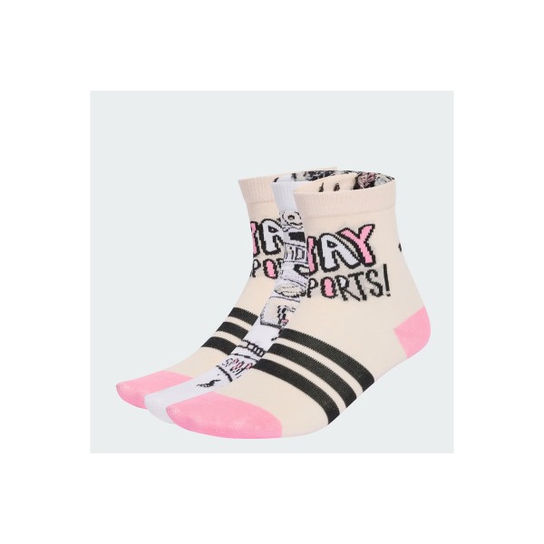 Adidas Performance Doodle Κάλτσες Κοντές 3 Ζευγάρια (JX1424)