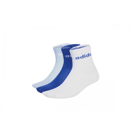 Adidas Performance Linear Παιδικές Ψηλές Κάλτσες 3 Ζευγάρια Μπλε, Γαλάζιες, Λευκές