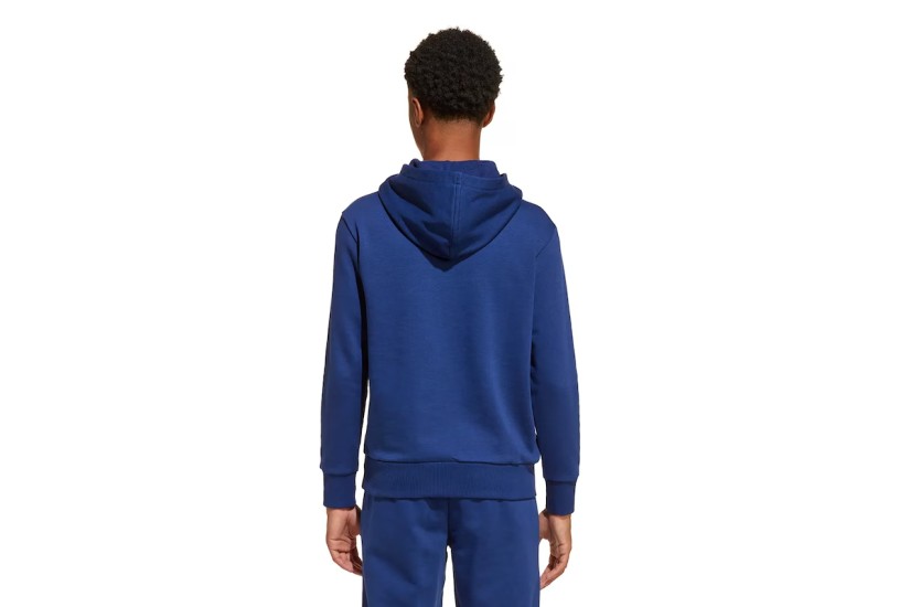 Adidas Performance Essentials Fleece Παιδικό Φούτερ με Κουκούλα Μπλε Σκούρο