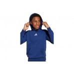 Adidas Performance Essentials Fleece Παιδικό Φούτερ με Κουκούλα Μπλε Σκούρο