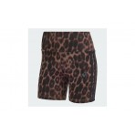 Adidas Performance Seasonal Essentials Leopard Print Κολάν Κοντό Γυναικείο (JZ0201)