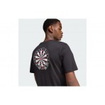 Adidas Performance Novelty Dart Graphic Ανδρικό Κοντομάνικο T-Shirt Μαύρο