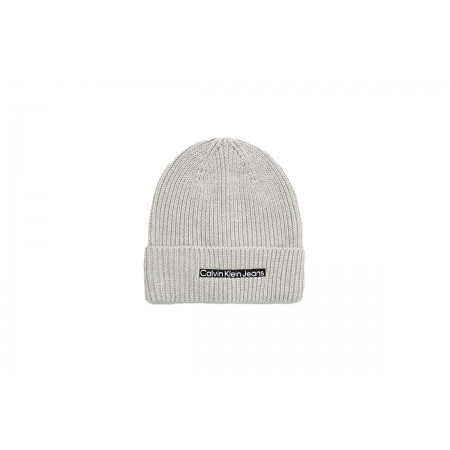 Calvin Klein Institutional Patch Beanie Σκουφάκι Χειμερινό 