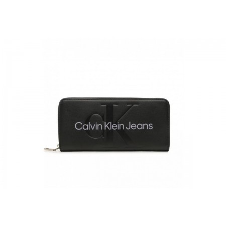 Calvin Klein Sculpted Mono Zip Around Mono Πορτοφόλι 