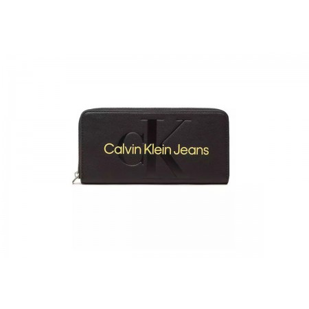 Calvin Klein Sculpted Mono Zip Around Mono Πορτοφόλι 