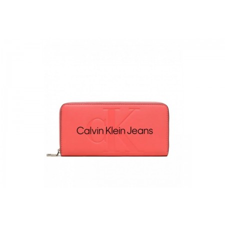 Calvin Klein Sculpted Mono Zip Around Mono Πορτοφόλι 
