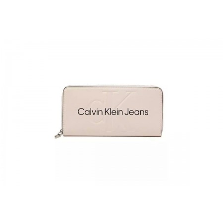 Calvin Klein Sculpted Mono Zip Around Mono Πορτοφόλι 
